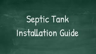 Septic Tank Installation Guide  Septic System Installation tank pump amp bed hd [upl. by Marquez172]