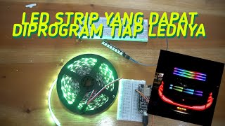 Program led strip WS2812B menggunakan NodeMCU Led Strip yang dipakai bis malam [upl. by Verner]