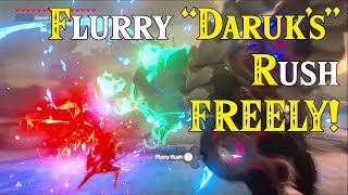 Flurry Rush ANYTIME FREELY Daruks Rush GLITCH in Zelda Breath of the Wild DLC [upl. by Gherardi]