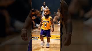 Baby Basketball players Fashion show  baby toddler ai cute kid baby youtubeshortsviral [upl. by Aelem381]