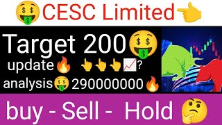 CESC Limited stock latest update CESC share analysis today Target CESC share dividend💰 CESC [upl. by Lerrud]