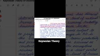 Keynesian Theory economics [upl. by Asoj]