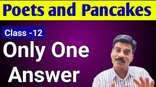 Poets and Pancakes Class 12 in Hindi  Flamingo question answer Poets and Pancakes summary [upl. by Canice551]