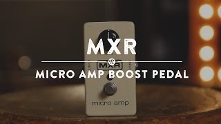 MXR Micro Amp Boost Pedal  Reverb Demo Video [upl. by Faun]