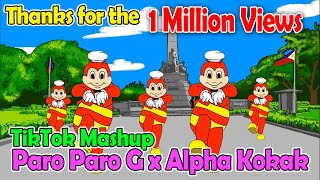 Paro Paro G Jollibee Dance Animation  DJ John Paul Remix Viral Budots TikTok Dance  Rizal Park [upl. by Euell]