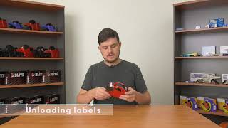 Motex 5500 How To Load Labels and Ink rollers [upl. by Osi]