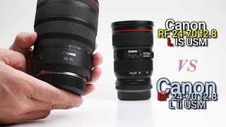 Canon RF 2470mm f28 L IS USM vs EF 2470mm f28 L II USM So sánh xem ai hơn ai [upl. by Traggat863]