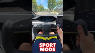 Tesla Model S Plaid 060mph Chill v Sport v Plaid Mode shorts [upl. by Acitel237]