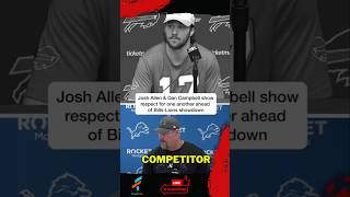 Josh Allen and Dan Campbell have a lot of respect for eachother [upl. by Fredkin256]