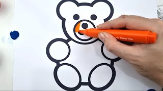 Coloring little bear [upl. by Jilly]