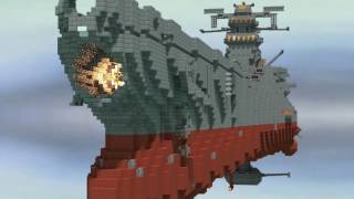 Minecraft 宇宙戦艦ヤマト Minecraft Space Battleship Yamato [upl. by Suiradal961]