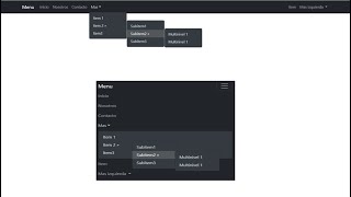 como HACER un MENU DESPLEGABLE con bootstrap 5 2023 🚀 [upl. by Kciderf]