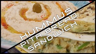 Hummus Pita Bread Sandwich [upl. by Conroy]