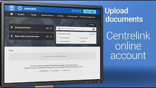 Centrelink Online Account  Upload a document [upl. by Elauqsap89]