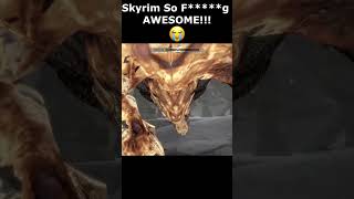 Skyrim So Fg AWESOME 😭 skyrim skyrimanniversary elderscrolls shorts [upl. by Karlee]