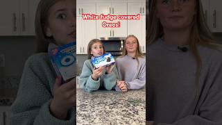 White fudge covered Oreos oreos tastetest christmas shorts￼ [upl. by Enialahs]