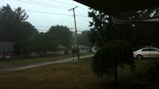 Severe Thunderstorm Warning For Wadsworth Ohio Part 2 [upl. by Liddy549]