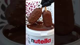 Nutella with ice cream  chocolate [upl. by Notsreik]