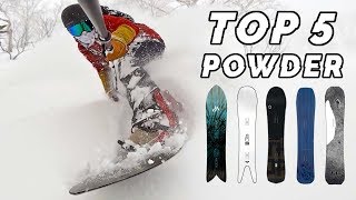 Top 5 Powder Snowboards 2020 [upl. by Lleze]