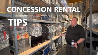 Concession Rental Tips  Growing Your Event Business [upl. by Dahsraf]