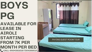 AFFORDABLE BOYS PG IN AIROLI NAVI MUMBAI [upl. by Yrellav43]