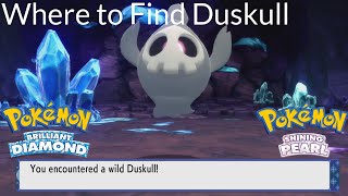 Pokemon Brilliant Diamond and Shining Pearl  Where to Find Duskull [upl. by Etnoed]