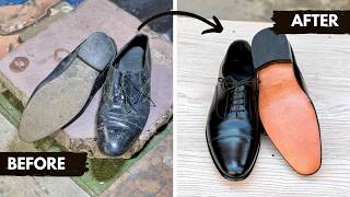 Transforming 4YearOld Shoes Into New  Ultimate Shoe Repair Guide [upl. by Aiuqet546]