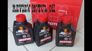 Review Oli Mesin  MOTUL OIL SAE 5w30 HI TECH 100 Plus [upl. by Hilten696]