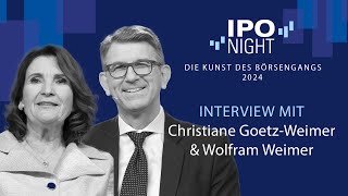 IPO Night 2024  Interview mit Christiane GoetzWeimer und Wolfram Weimer [upl. by Alacim43]