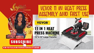 Vevor 15 x 15 Flat Heat Press  Unboxing and Demo [upl. by Wing]