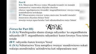 Moyo Musande Kwazvo waYesu ndinochemera imi Catholic church songs [upl. by Yeliak972]