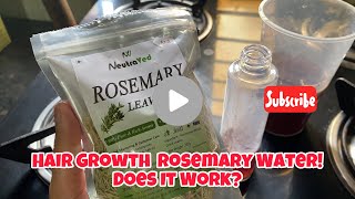 ROSEMARY WATER FOR HAIR GROWTH  DIY Rosemary Water Recipe amp How To Use It [upl. by Quincy]