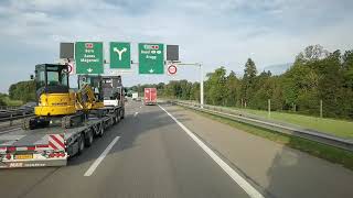 DAF XF530 Fahrt Pfungen nach Delemont  Ausfahrt Wettingen bis Ausfahrt RheinfeldenOst [upl. by Duomham]