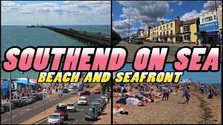 SOUTHENDonSEA  Beach and Seafront  Essex  England 4k [upl. by Haynes]