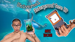 NO GOPRO NO PROBLEM REVIEW SHELLBOX WATERPROOF DIVING CASE UNTUK MENYELAM  AlatNgonten2 [upl. by Arremat260]