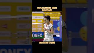 Fantastic Points Miyazaki Womens Singles Semifinals BWFWorldTour KoreaMasters2024 Shorts [upl. by Etnoj119]