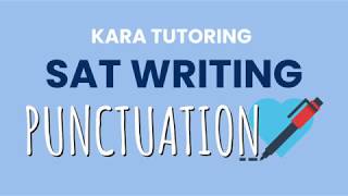 SAT Writing  Punctuation You NEED To Know [upl. by Elwaine]