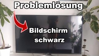 Samsung Smart TV Bildschirm plötzlich schwarz  Problemlösung [upl. by Auric]