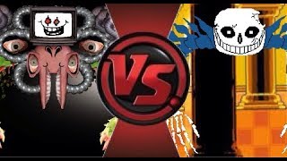 OMEGA FLOWEY VS ULTRA SANS IN A NUTSHELL [upl. by Akimal]