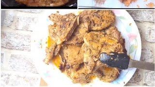 Pan fried pork chops mouthwatery and juiciest pork chops [upl. by Aerdnaid192]