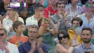 Rafa Nadal vs Sam Querrey Wimbledon 2019 quarterfinal highlights [upl. by Wassyngton]