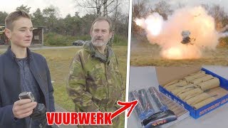 ILLEGAAL VUURWERK AFSTEKEN OP MILITAIRE BASIS [upl. by Etteniotnna392]