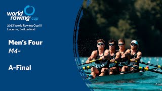 2023 World Rowing Cup III  Mens Four  AFinal [upl. by Lledniw15]