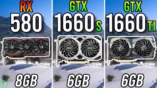 RX 580 8GB vs GTX 1660 Super vs GTX 1660 Ti [upl. by Ayiak]