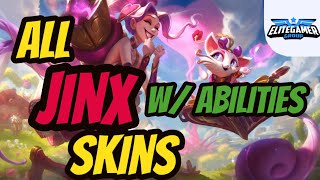 ALL JINX SKINS SPOTLIGHT 2024  League of Legends [upl. by Eddra191]