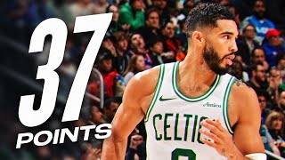 Jayson Tatum Scores 37 PTS On The Road At Detroit  October 26 2024 [upl. by Marvel]