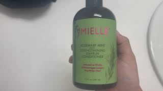 Mielle Organics Rosemary Mint Strengthening LeaveIn Conditioner Review [upl. by Dianuj117]