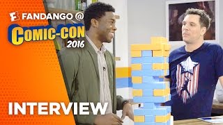 Black Panther Chadwick Boseman Interview  COMIC CON 2016 [upl. by Aicaca14]