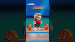 Olympic Athletics 🥇🏅cat funny ai cute subscribe shorts short olympics catlover like [upl. by Ronn]