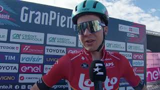 Florian Vermeersch  Interview at the start  Gran Piemonte 2024 [upl. by Herrington]